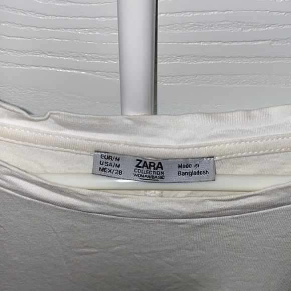 White ZARA T-Shirt Dress - Picture 3 of 3